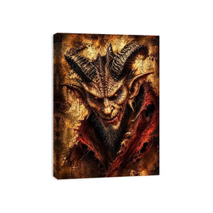 Fiery glare of the demon
