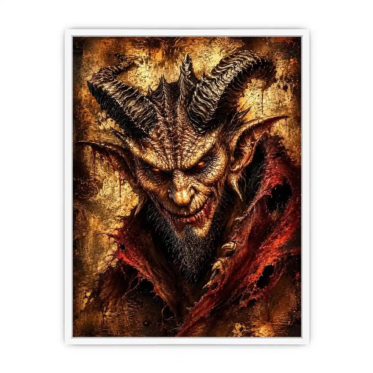 Fiery glare of the demon