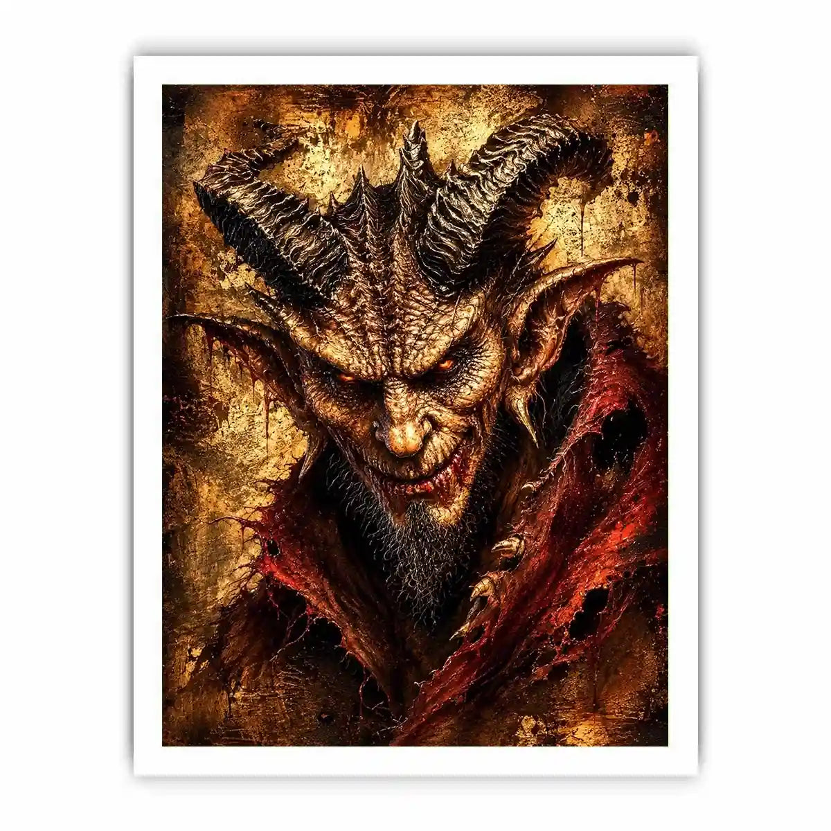 Fiery glare of the demon