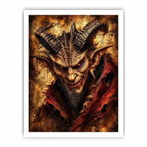 Fiery glare of the demon