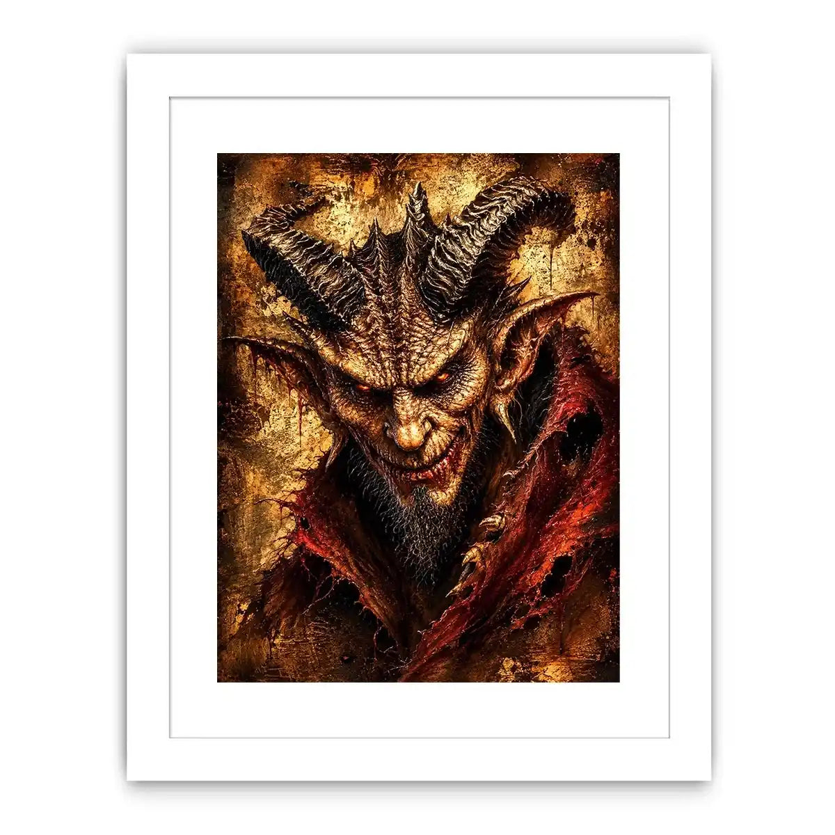 Fiery glare of the demon