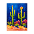 Vibrant cactus desert landscape in color