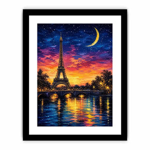 Romantic Parisian night by the river