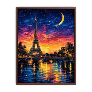 Romantic Parisian night by the river