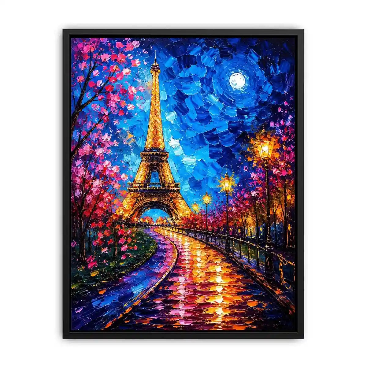 A vibrant Parisian nightscape