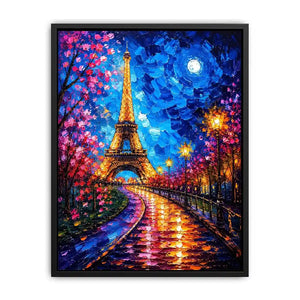 A vibrant Parisian nightscape