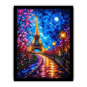 A vibrant Parisian nightscape