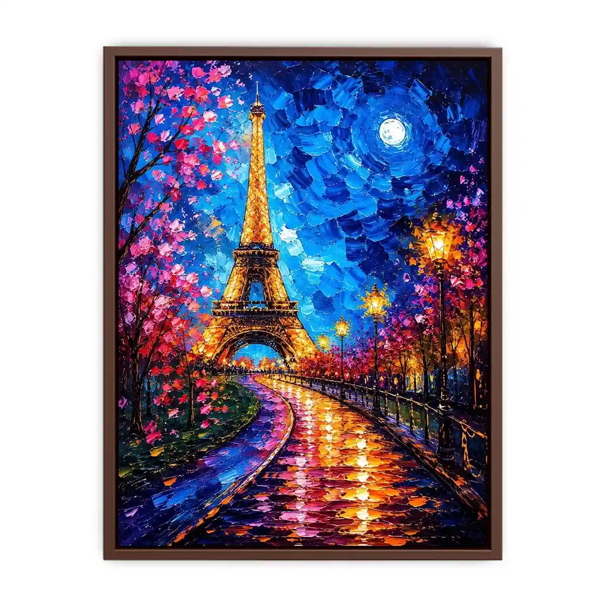 A vibrant Parisian nightscape