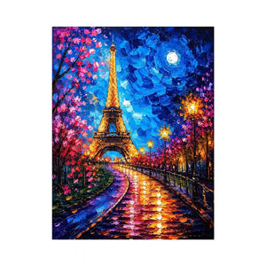 A vibrant Parisian nightscape