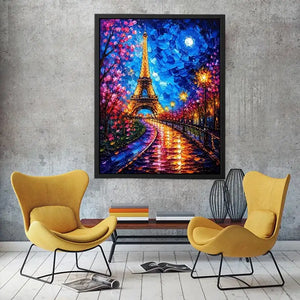 A vibrant Parisian nightscape