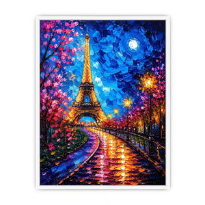 A vibrant Parisian nightscape
