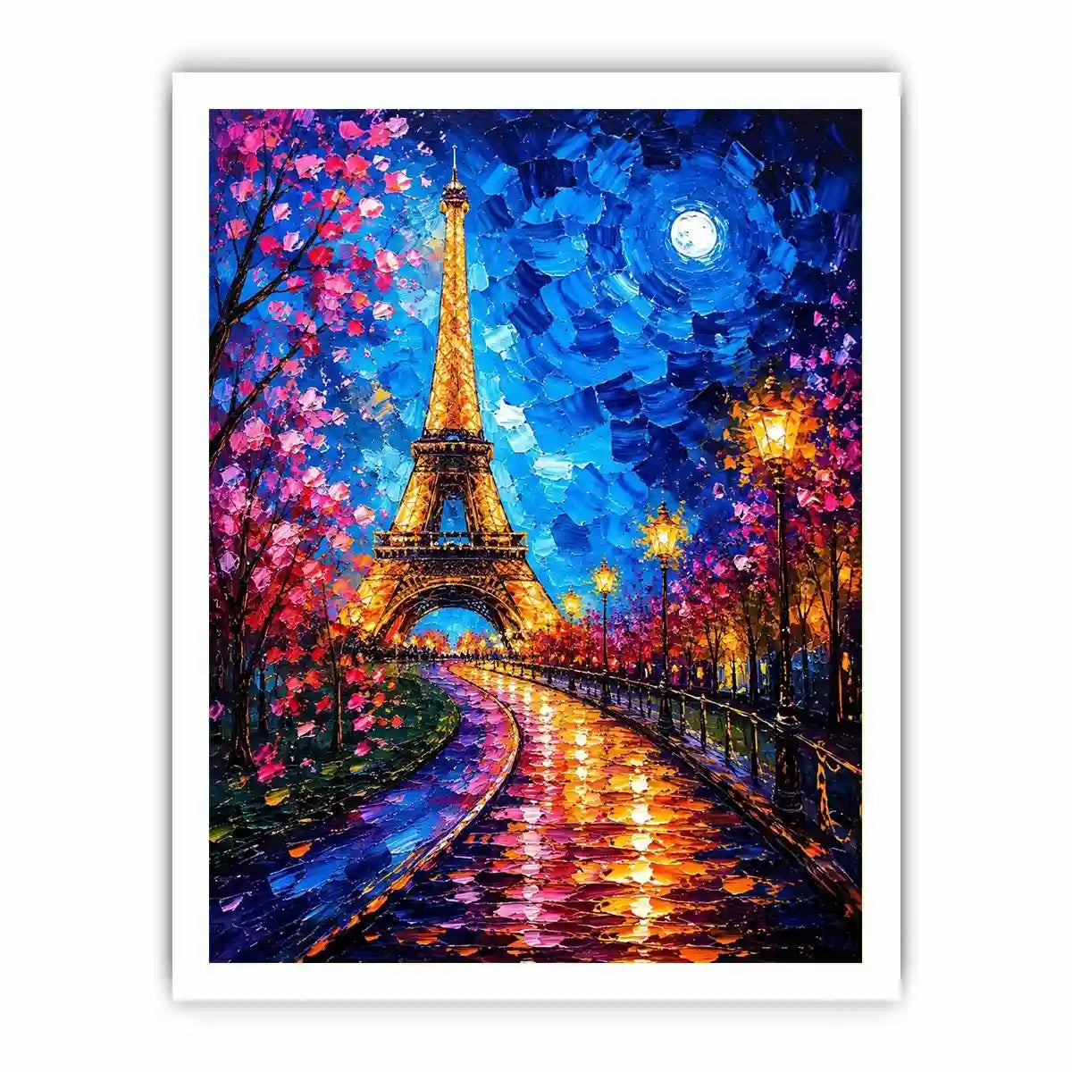 A vibrant Parisian nightscape