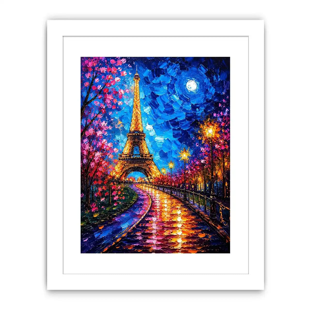 A vibrant Parisian nightscape