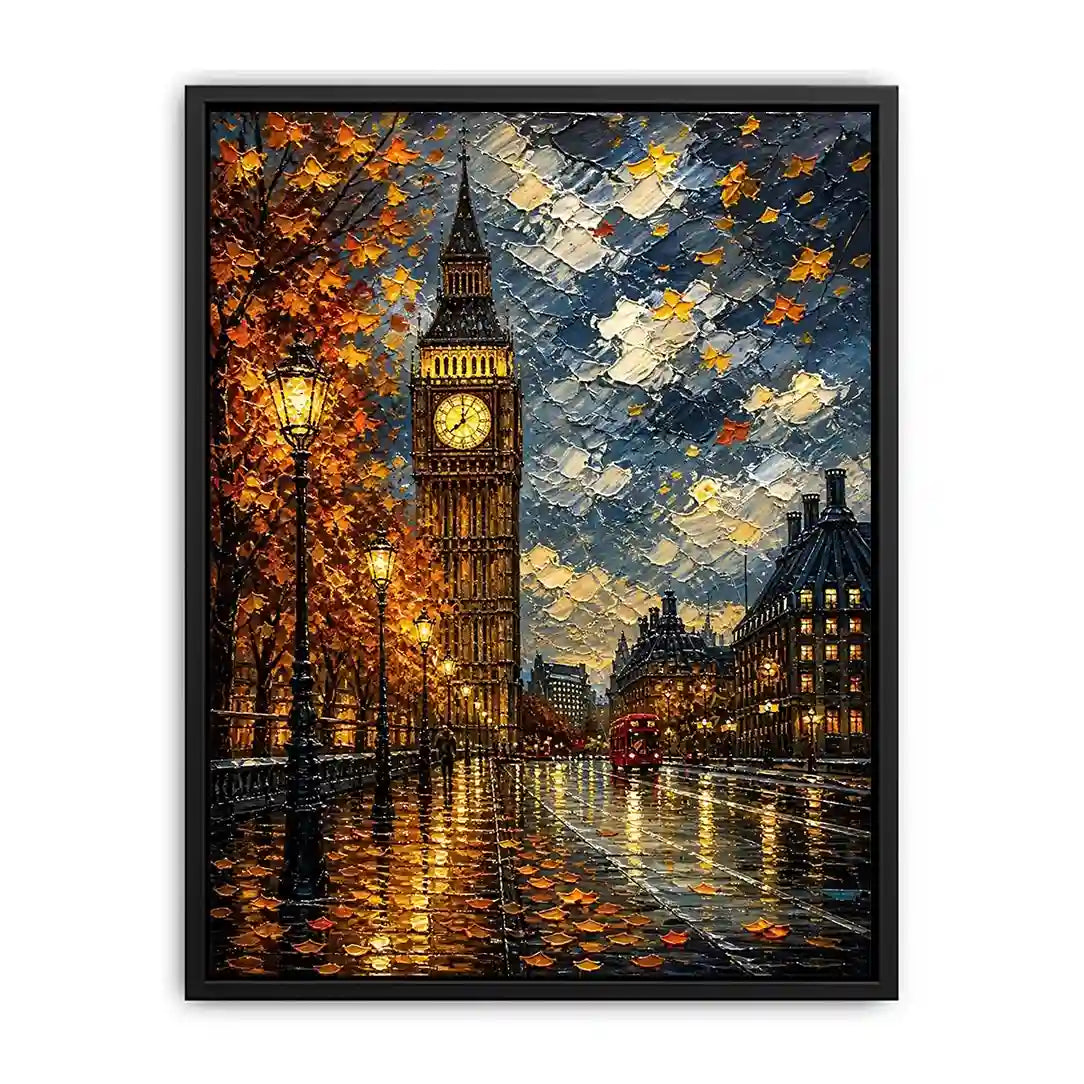 Autumn evening in London cityscape