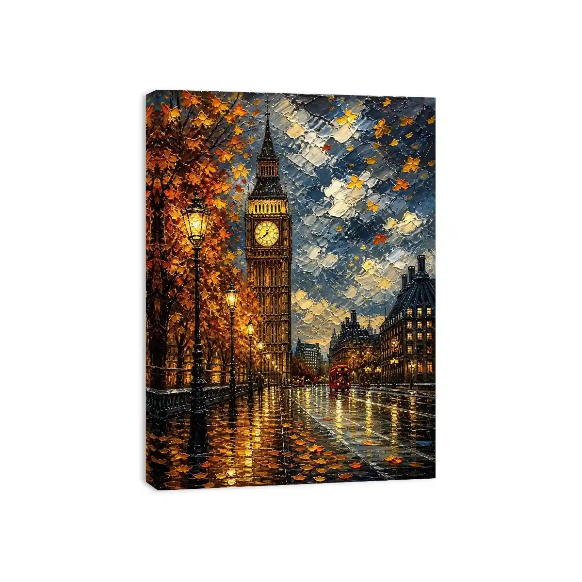 Autumn evening in London cityscape