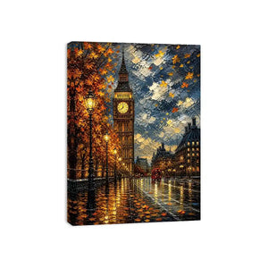 Autumn evening in London cityscape