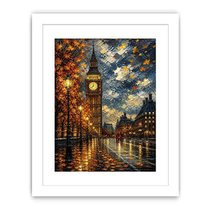 Autumn evening in London cityscape