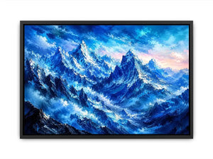 Majestic icy mountain expanse