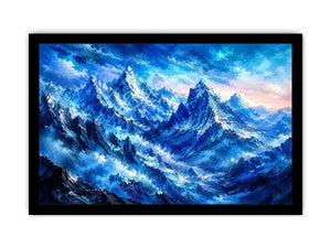 Majestic icy mountain expanse