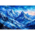 Majestic icy mountain expanse