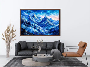 Majestic icy mountain expanse