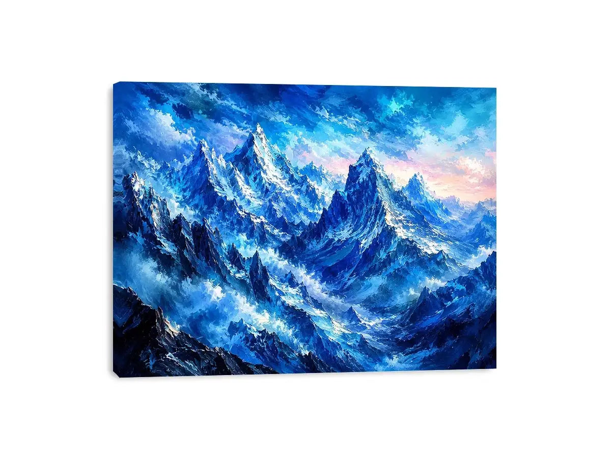 Majestic icy mountain expanse