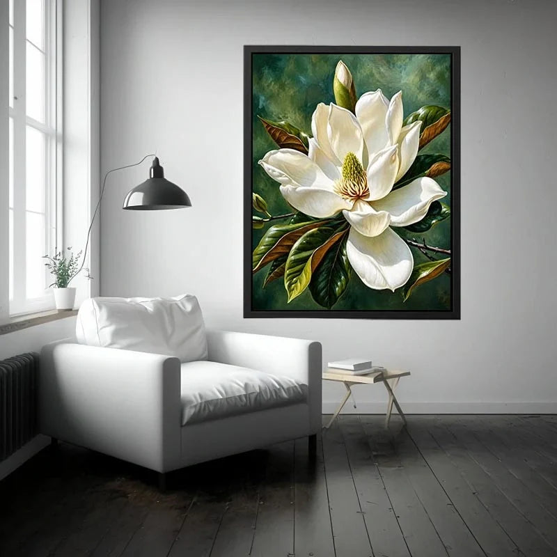 Magnolia bloom in soft light