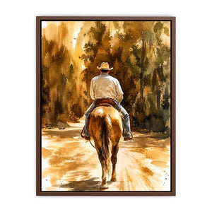 Riding into the sunlit wilderness