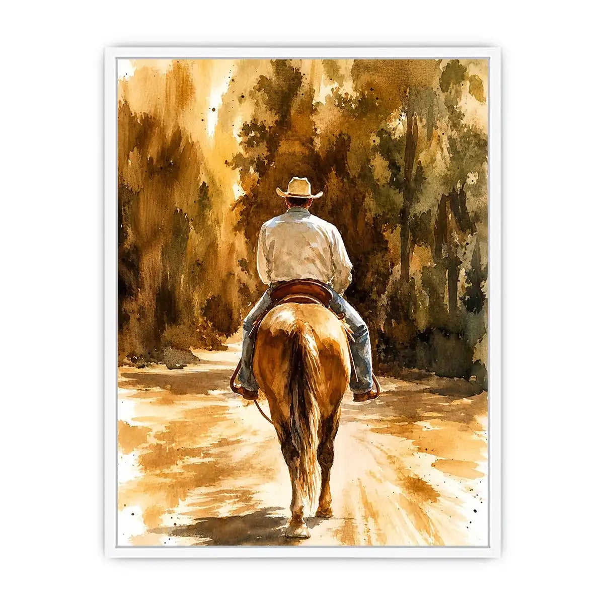 Riding into the sunlit wilderness