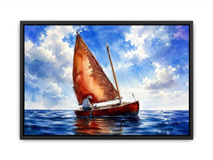 Sailing under a peaceful sky