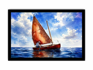 Sailing under a peaceful sky