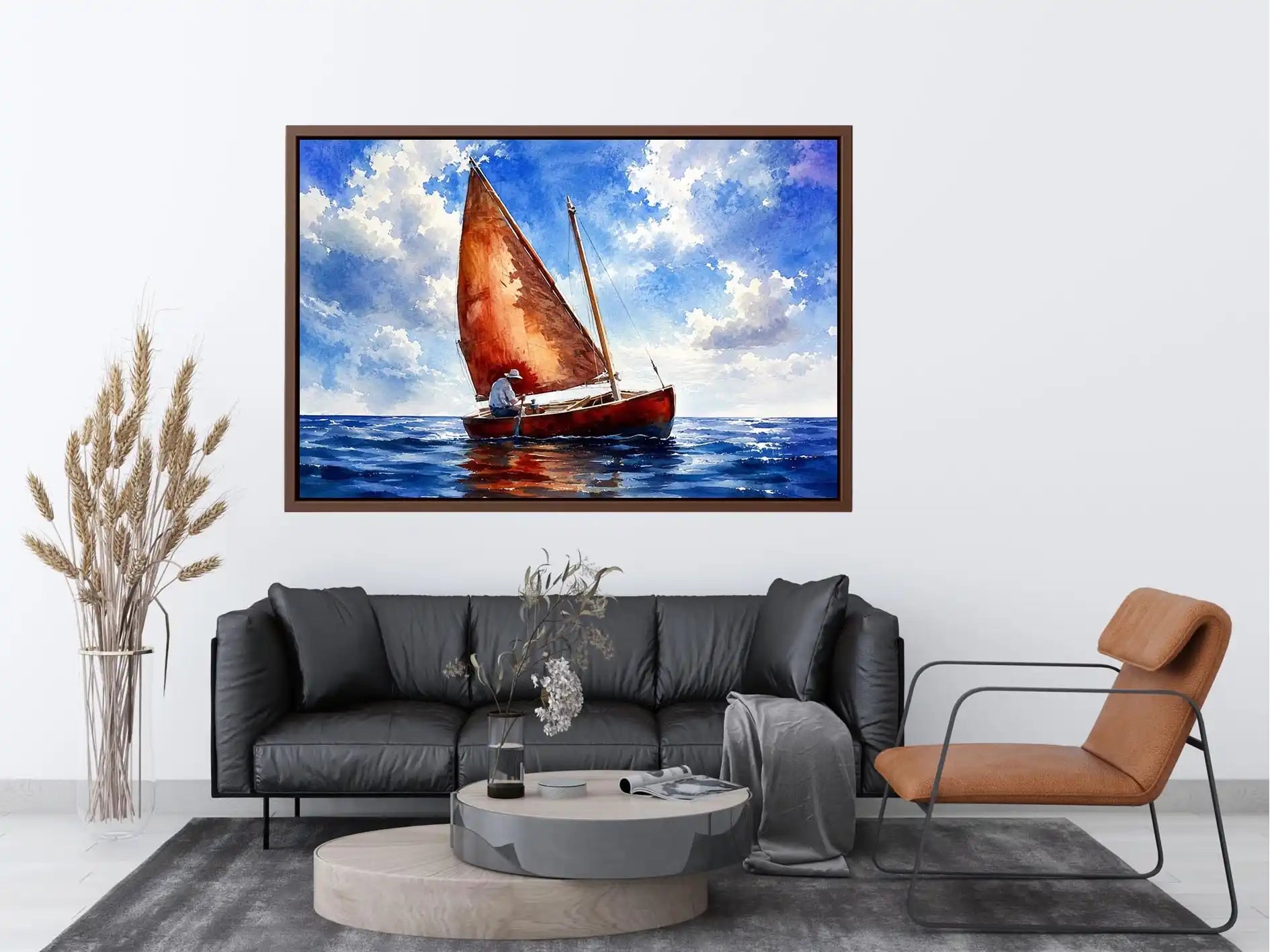 Sailing under a peaceful sky