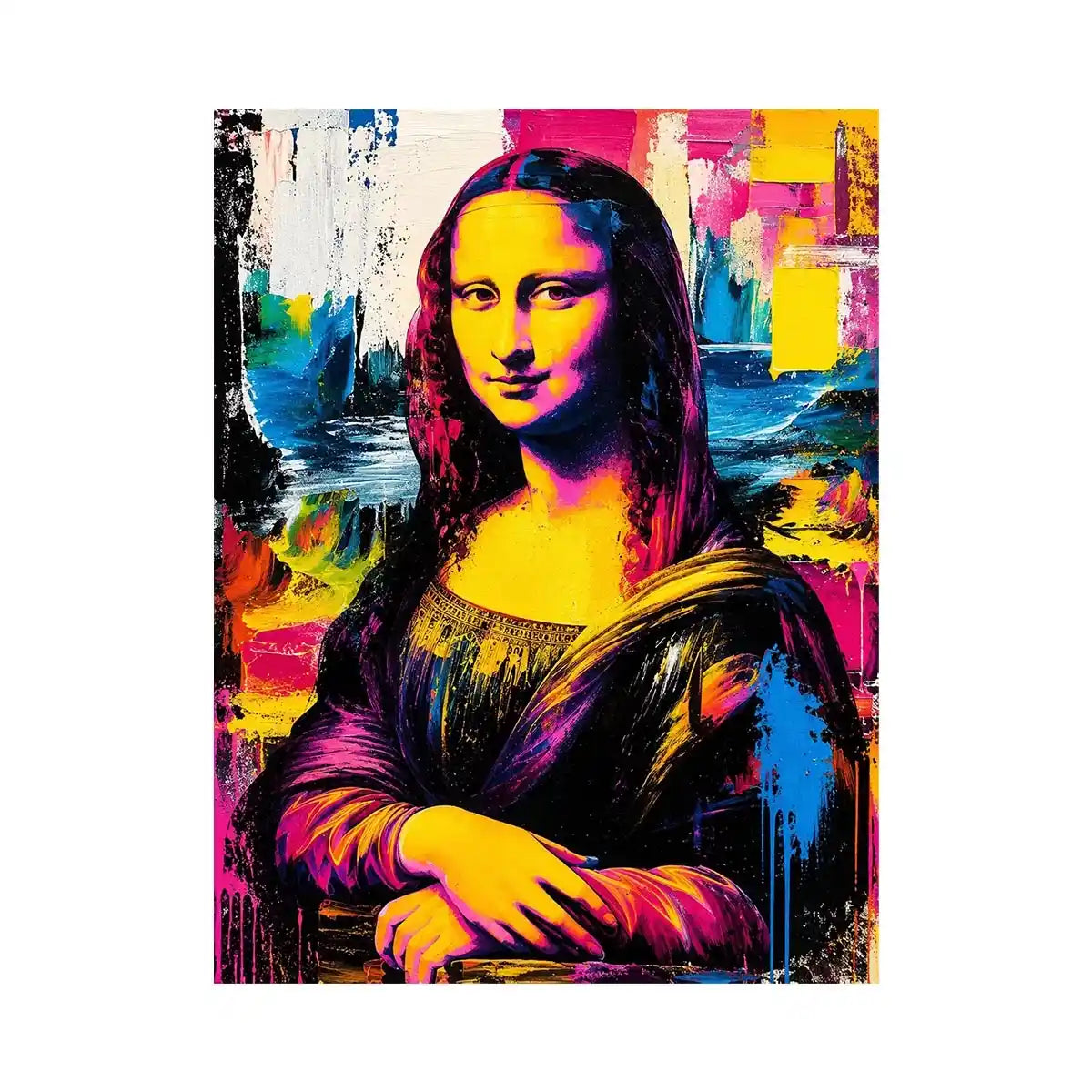 Mona Lisa Modern Canvas Print