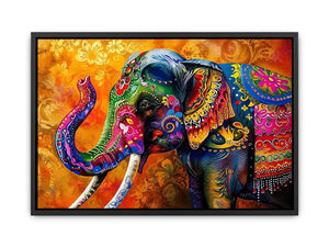 Colorful Elephant Canvas Print
