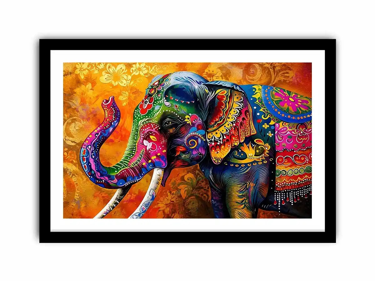 Colorful Elephant Canvas Print