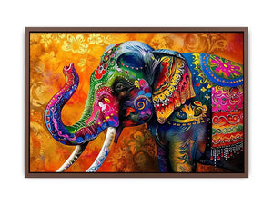 Colorful Elephant Canvas Print