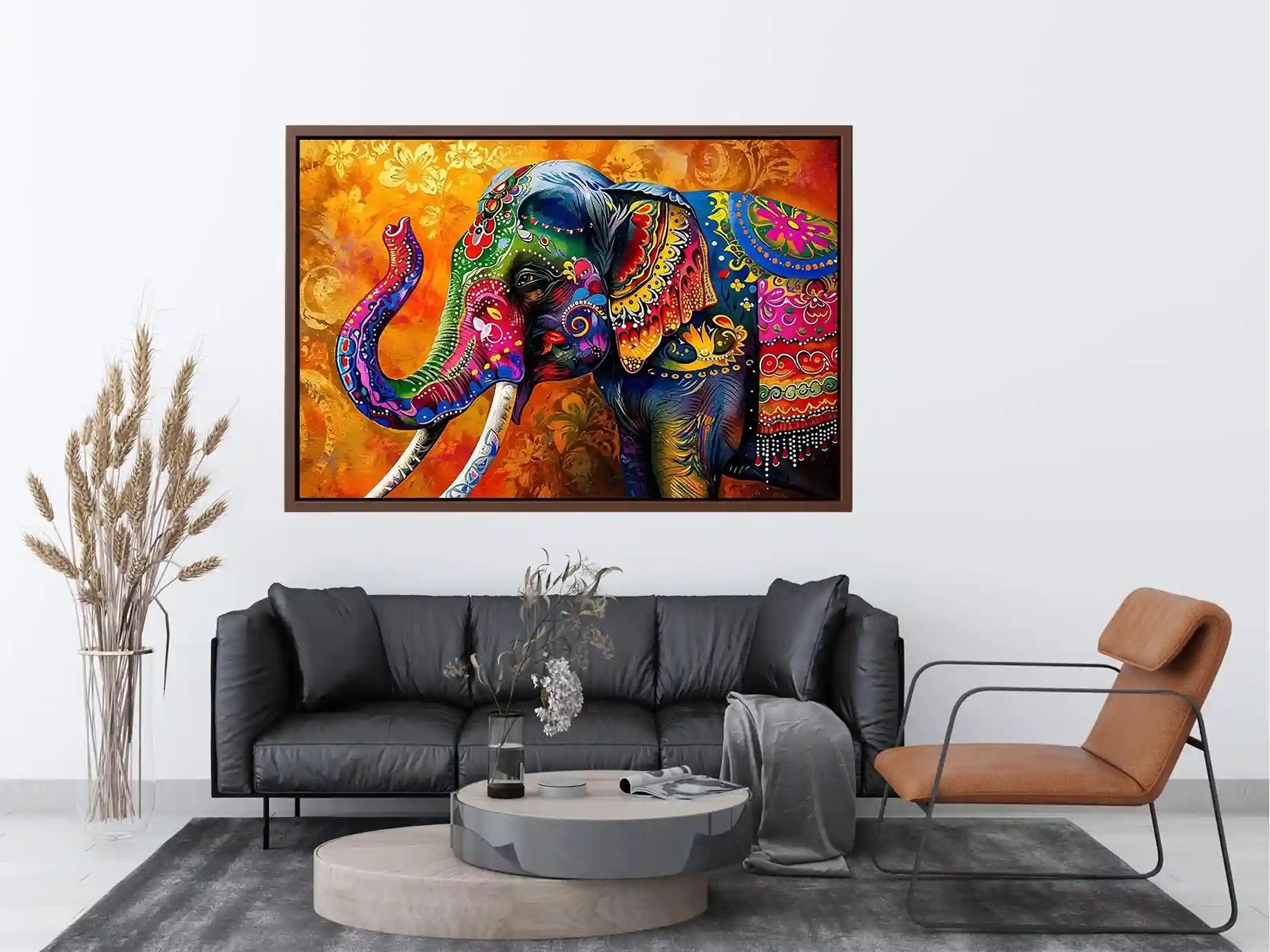 Colorful Elephant Canvas Print