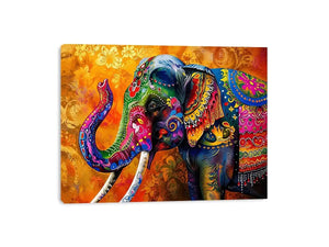 Colorful Elephant Canvas Print