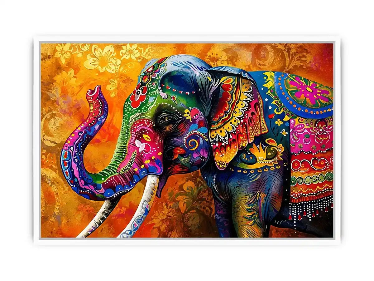 Colorful Elephant Canvas Print