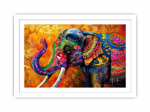 Colorful Elephant Canvas Print
