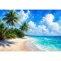 Calm Beach Canvas Print