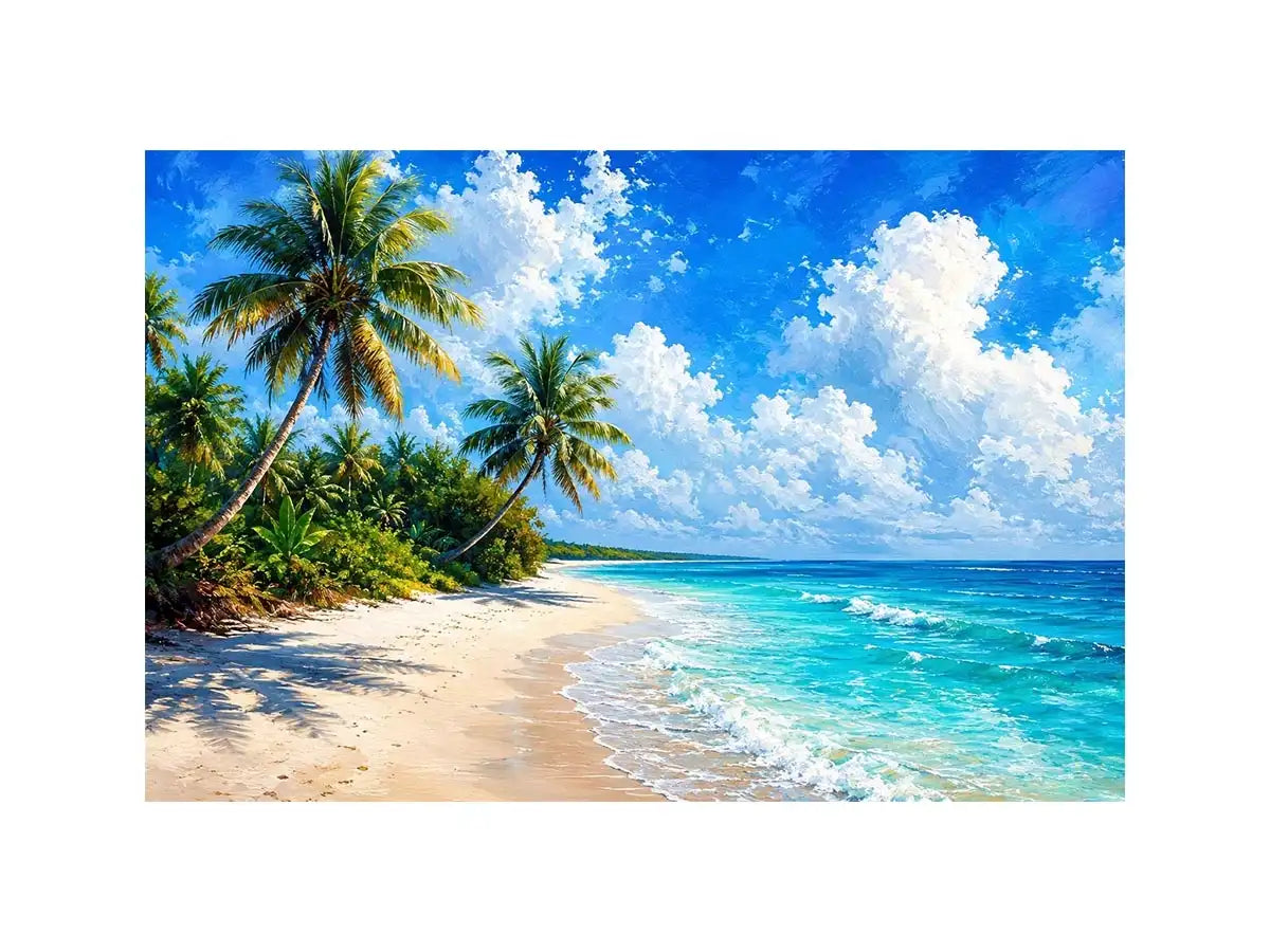 Calm Beach Canvas Print