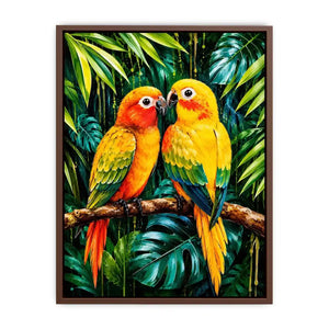 Parrot Love Bird Canvas Print