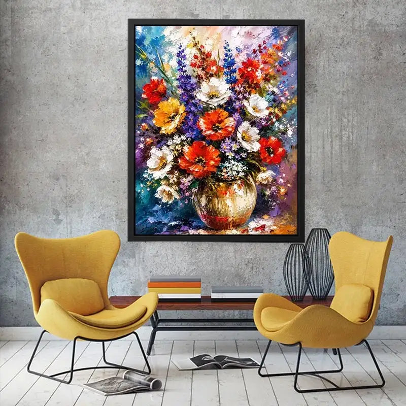 Lovely Flower Vase Canvas Print