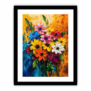 Abstract Flowers Canvas Print