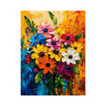 Abstract Flowers Canvas Print