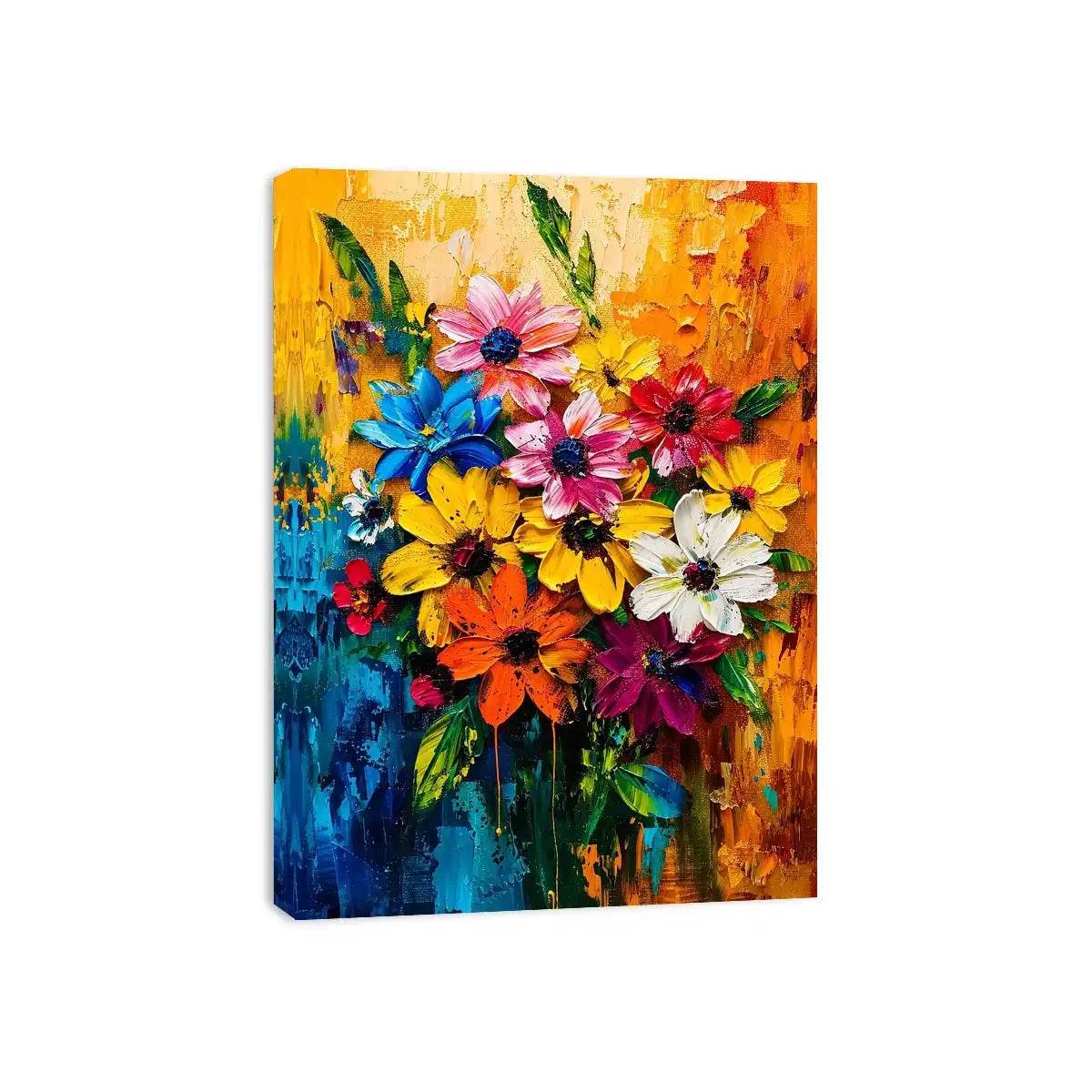 Abstract Flowers Canvas Print
