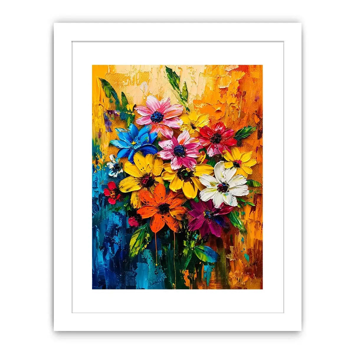 Abstract Flowers Canvas Print
