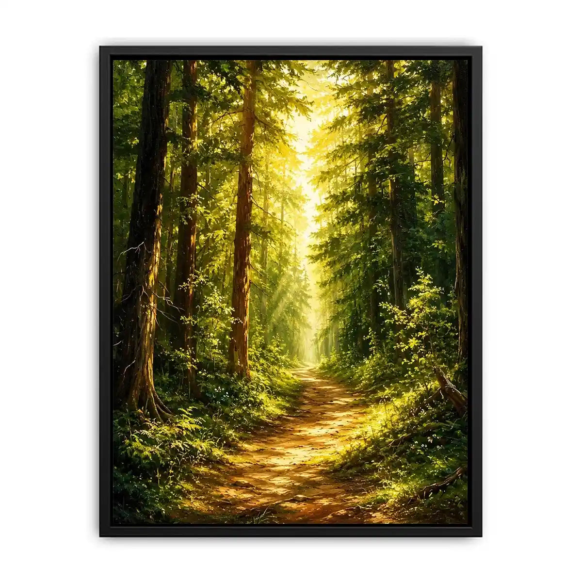 Forest Trees Path Canvas Print