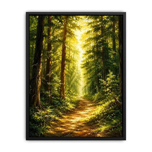 Forest Trees Path Canvas Print